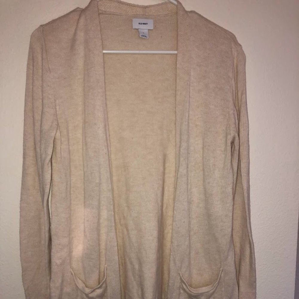 Cream colored cardigan